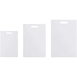 Plastic Cutting Board(3-Piece Set),Thick Chopping Board,Food Safe PP Material,BPA Free,Dishwasher Safe, Non Porous,Easy Grip 
