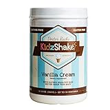 KidzShake - Kids Vanilla Cream Organic Protein Powder | Nutritional Meal Replacement Shake - Non GMO & Gluten Free w/ Probiotics, 12.13 oz