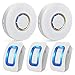 Motion Sensor Detect Alert, Wireless Home Security Driveway Alarm, Weatherproof Alert System Kits with 58 Chimes & 5 Level Volumes & LED Flash (3 PIR Motion Sensor Detectors + 2 Plug-in Receivers)