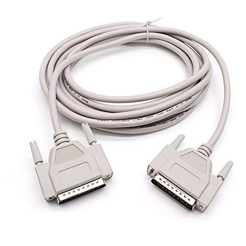 Yohii 14.7 Ft/ 4.5M DB25 Male to Male Parallel Printer Extension Cable Serial RS232 Cable - Thumbnail 2