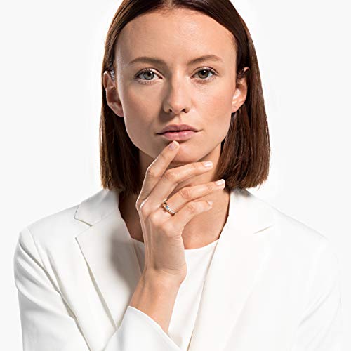 Swarovski Lifelong Heart Ring, Clear Crystals with Mixed Metal