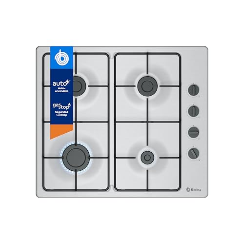 Balay, Placa de gas, 4 Fuegos, Autoencendido, Seguridad GasStop, 3ETX464BB