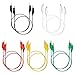 Sumnacon 10 Pcs Insulated Alligator Clip Test Leads Set - 5 Colors 3A Double-Ended Alligator Clip Test Leads Wire with Insulators Clips for Electronic, Component, Automobile Testing Connecting