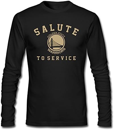 Golden State Warrior Gold Salute To Service Long Sleeves Mens T Shirts