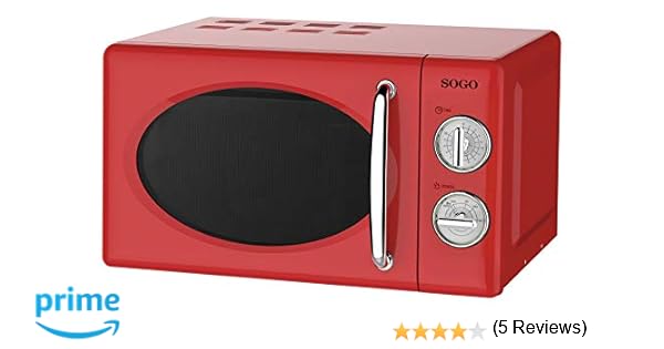 SOGO SS-890-R - Microondas Estilo Retro, Microondas Vintage con ...