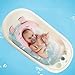 UNAOIWN Baby Bath Cushion, Newborn Bath Anti-Slip Cushion Seat, Infant Floating Bather Bathtub Pad，Shower Bed Security Guaranteed (Pink, Rabbit)