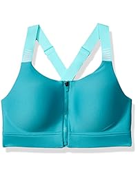 Under Armour Balance Eclipse - Sujetador deportivo reflectante con cremallera alta para mujer