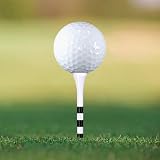 Zivisk Bamboo Golf Tees 83mm 100 Count 3-1/4 in White Black Mark view 4