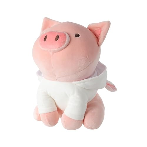 MINISO 10'' Sitting Piglet Plush Animal Toy，Cute Soft Stuffed