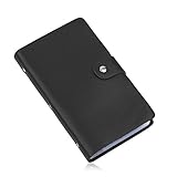 Cool-Shop Book Style Leather Card Holder, 90 Count (Black)