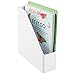 mDesign Desk Office Magazine & File Folder Organizer - White