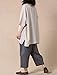Mordenmiss Women's Summer Tee Shirt Oversized Top (Style 2-beige)