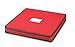 FamGo Christmas Ornament Storage Box with Lid - Adjustable Dividers - Holds up to 64 Round Ornaments - Holiday Storage- Red