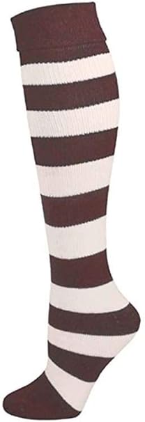 Amazon.com: Candy Apple Costumes Adult Brown/White Striped Socks