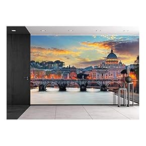 Vatican, Rome - Removable Wall Mural | Self-Adhesive Large Wallpaper - 66x96 inches