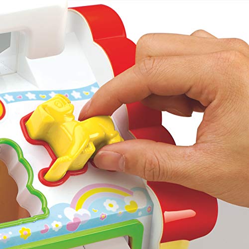 Zoostliss Colors Pairing Blocks Educational Learning & Geometric Shape Toys, Electronic Musical Activity Play Center House with Counting Help, Know Animals, Electronic Piano, Open Door