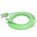 iPhone 7 Charger, 6 Ft iPhone 6S Charger F-color Apple MFi Certified 8 Pin Long Cable Ultra Compact Connector Slim for iPhone 8 7 6S 6 Plus 5S 5C 5, iPad 4 Air 2 Mini 2 3 4, iPad Pro, iPhone SE, Green