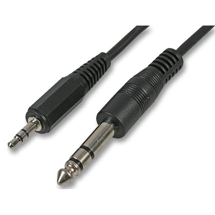 Aptii 3.5mm Stereo Jack Male to 6.35mm Male cable lead 1.8m
