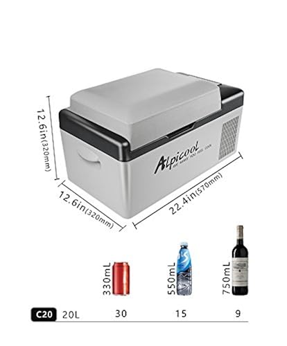 Alpicool Portable Refrigerator 21 Quart(20 Liter) Vehicle, Car