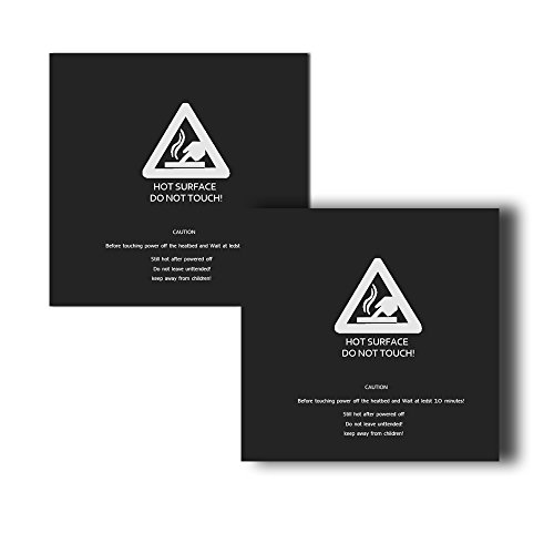 HICTOP 3D Printing Build Surface Tape for CR-10 Heated Bed, 300x300mm Square,Black (Pack of 2) - Thumbnail 2