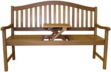 Amazon.de: SEDEX Gartenbank mit einklappbarer Tischablage aus