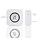 Chetoo Wireless Doorbell Kit 2 Plugin Receivers with LED Flash Indicator and 1 Remote Push Button Operating at over 500-foot range with 55 Chimes, 5-level Adjustable Volume (White)