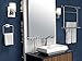 Gatco 1444MX, Modern Rectangle Base Freestanding Countertop Towel Holder, Matte Black / 10.50