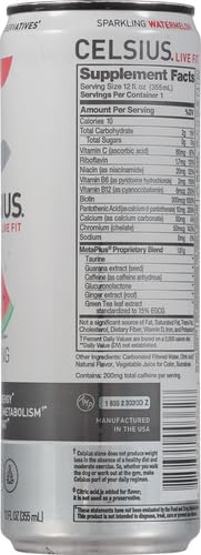 CELSIUS RTD SPARKING WATERMELON, 12 OUNCE