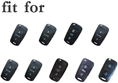 BROVACS Paint PVC Colour Shell Cover ABS Hard Case Holder Compatible with HYUNDAI KIA Flip Remote Key Fob 3 Button SV0100 White - Image 4