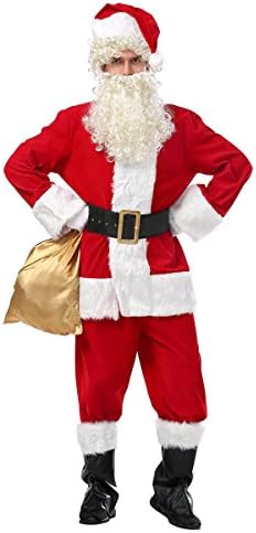 UCStar Adult Premiere Santa Costume, Deluxe Santa Claus Suit For Fancy Xmas Cosplay (Large)