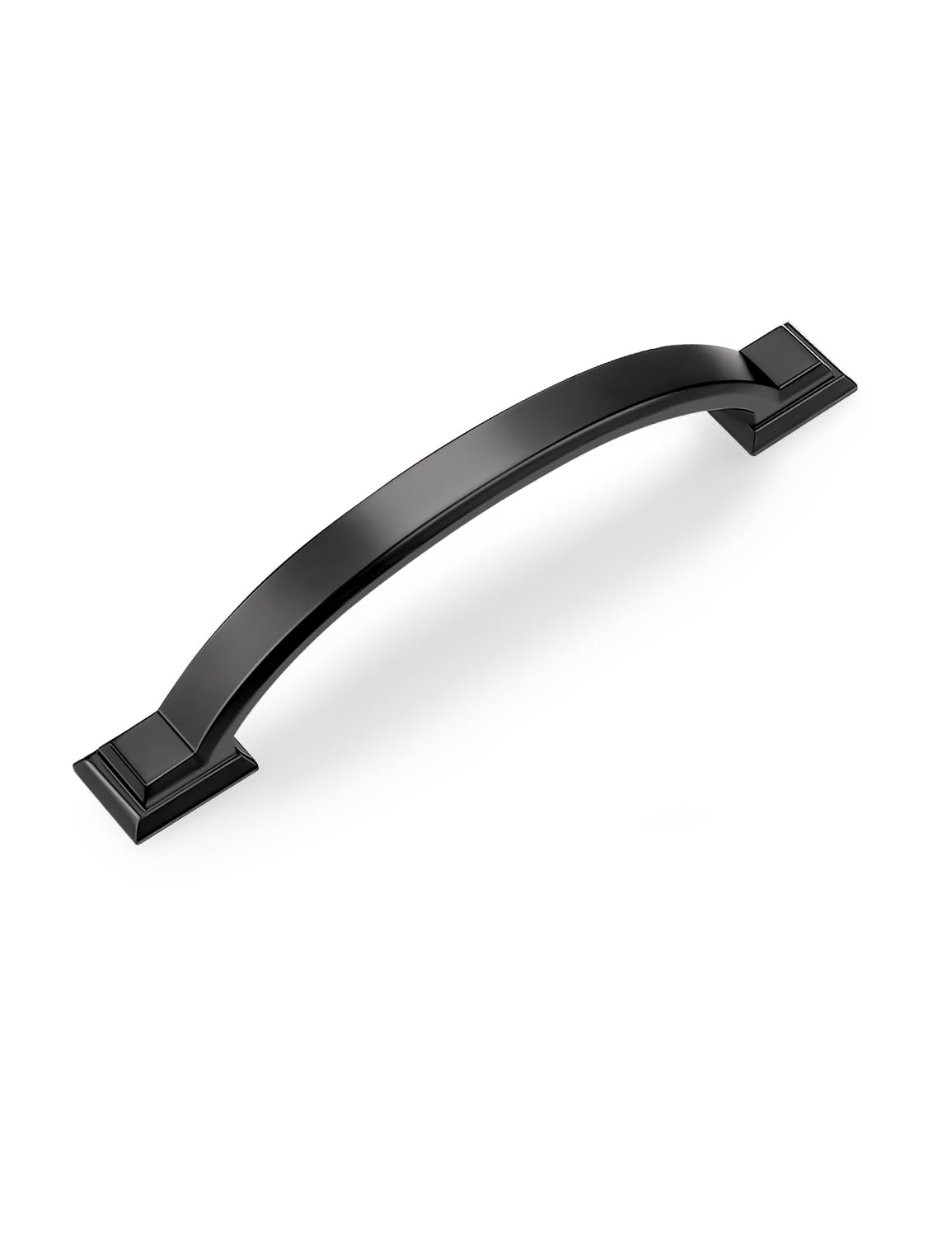 Photo 1 of Mengico 10 Pack 4 Inch (102mm) Black Arch Cabinet Pulls - Matte Black Zinc Alloy Drawer Handles for Kitchen & Bathroom, Modern Cabinet Hardware