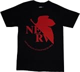 Neon Genesis Evangelion: NERV Logo Black T Shirt, Adult Medium, Online Clothing Store