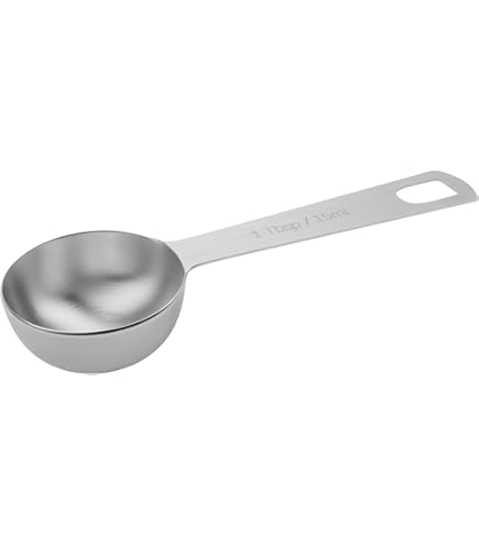 Nagao Tsubamesanjo Extra Thick Double Measuring Spoon, 0.2 fl oz (5 cc, 15 cc), 18-8 Stainless Steel, Made in Japan
