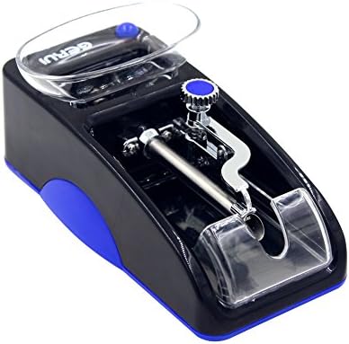 CBOKE Electric 110V Cigarette Rolling Machine Tobacco Roller Automatic Injector Maker Black &amp; Blue
