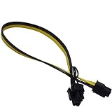 COMeap (2-Pack) 6 Pin Male to 8 Pin (6+2) PCI Express Power Adapter Cable for CoolerMaster and Thermaltake Power Supply with 6 Pin Port 20-inch (51cm)