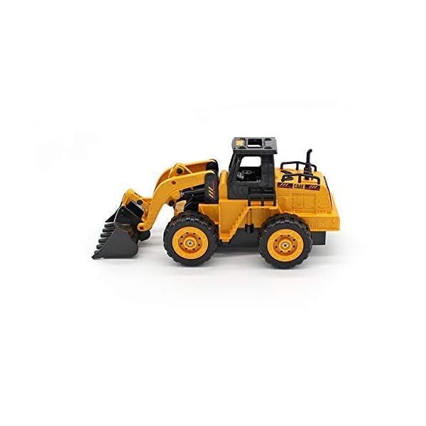 Top-Race-5-Channel-Fully-Functional-Remote-Control-Construction-Truck-Kids-Size-Designed-for-Small-Hands-Front-Loader Top Race Remote Control Digger Front Loader Fully Functional RC Tractor Remote Control Tractor 5 Channel Digger Toys…