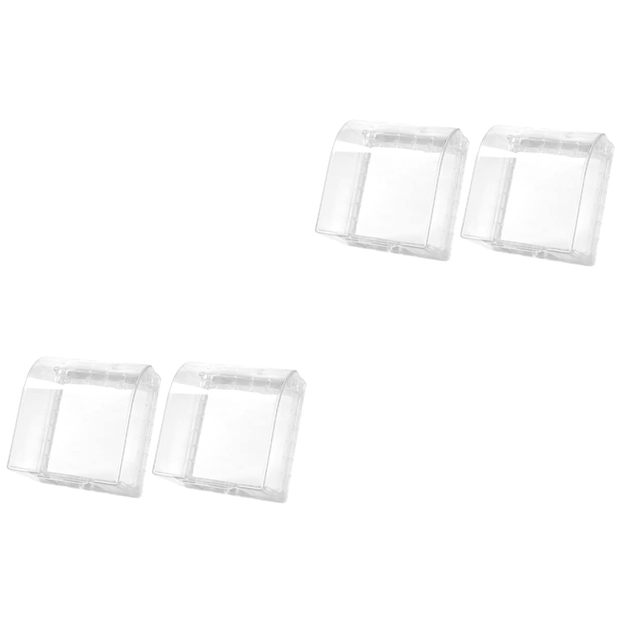 4 Pcs Cover Light Outlet Light Covers Wall Sconce Plug in Wall Box Wall Guard Wall Box Transparent Plug Box Abs Outdoor
