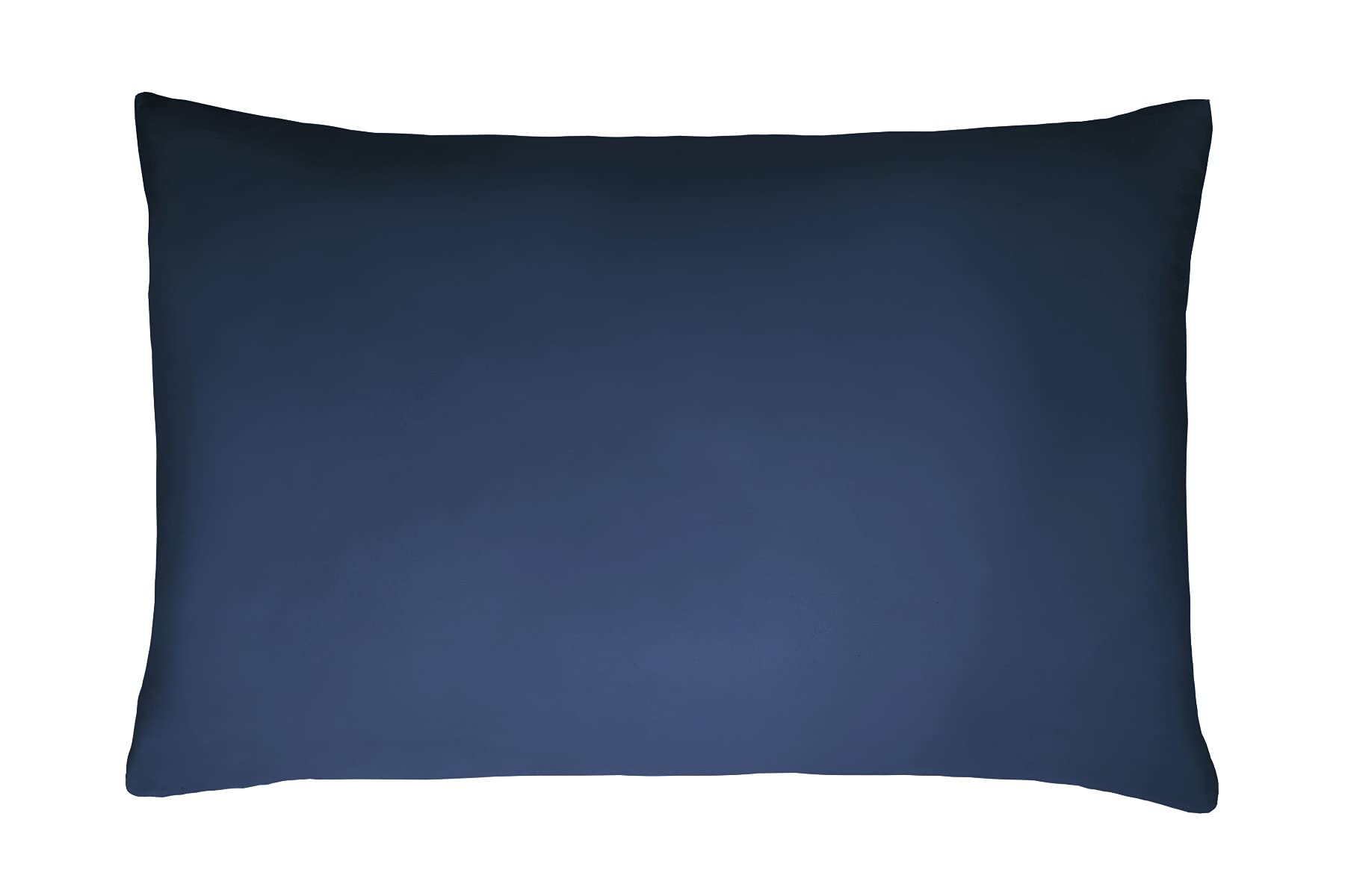 Sleepdown Pillowcase 100% Cotton Sateen Pack of Two Housewife Pillow Cover Set Anti-Allergy 300 Thread Count Luxury Bed Linen - Navy Blue - 50 x 75cm, 5056242826163