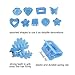 Lawie 90 Pack Small Mini Rainbow Flower Star Heart Butterfly Plastic Hair Claw Clips Jaw Barrettes Grip Clamps Pins Updo Decorative Bun Bangs Braids Y2K Accessories for Kids Toddler Baby Girls Dolls