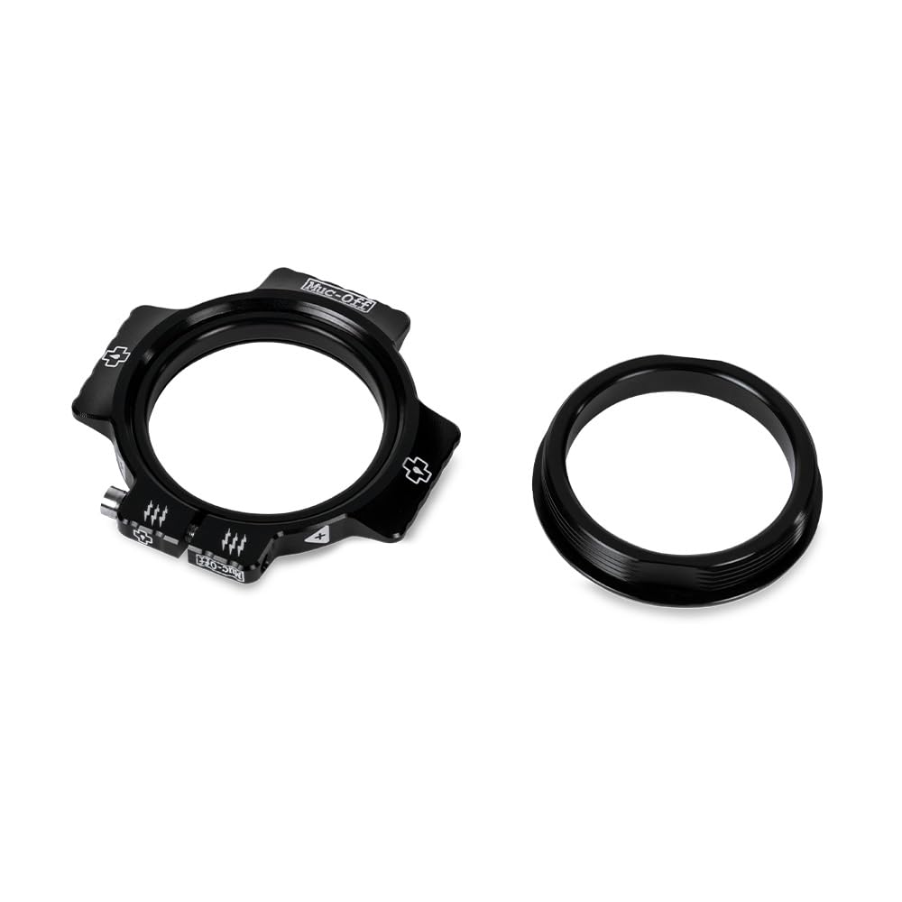 Muc-Off Crank Preload Ring - Precision CNC Machined 7075 Aluminium - Adjustable Bottom Bracket Preload Tensioner - Black