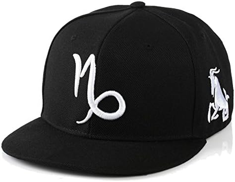 BIBITIME BIBITME Hip Hop 12 Constellation Embroidered Zodiac Hats Baseball Cap Snapback