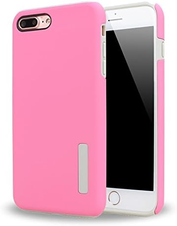 iPhone 7 Plus Case, Keach DualPro SHINE Case [Shock Absorbing] Cover fits Apple iPhone 7 Plus (i7P Pink)