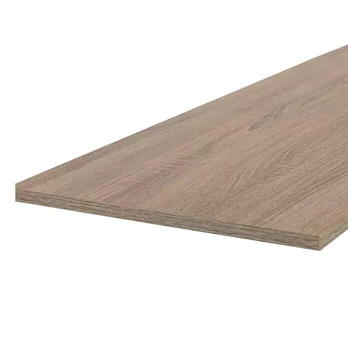 Livindo Sonoma Oak Shelf, 567 x 283 mm (L 56.7 cm x W 28.3 cm), Shelf for 60 cm Kitchen Cupboard, Chipboard Cut with Edges, ABS Edges and Melamine Edges, Pack of 1