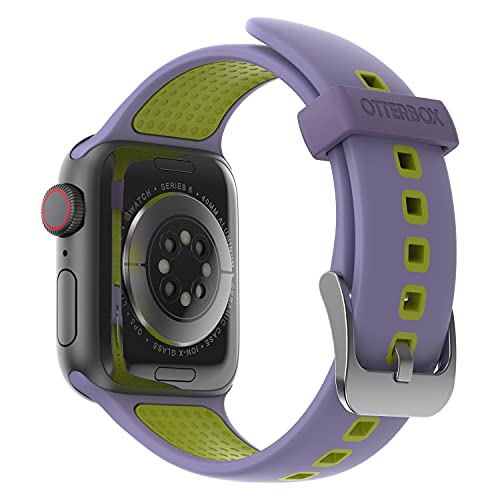 Otterbox Bracelet All Day pour Apple Watch 40/41/42mm, Bracelet de rechange en silicone doux au toucher durable pour Apple Watch, Violet/Vert