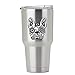French Bulldog Sugar Black and White Full Color Vinyl Decal - Sized for Stainless Steel Tumbler