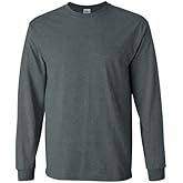 Gildan Men's G2400 Ultra Cotton Jersey Long Sleeve Tee Charcoal