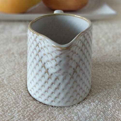 ZYLBDNB Zuckerdose milchkännchen Set Keramik Creamer mit Griff, Kaffee-Milch-Creamer Pitcher/Servieren Pitcher/Sauce… – Bild 5