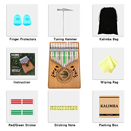 6 UNOKKI+Kalimba+Instruction+Portable+Beginners