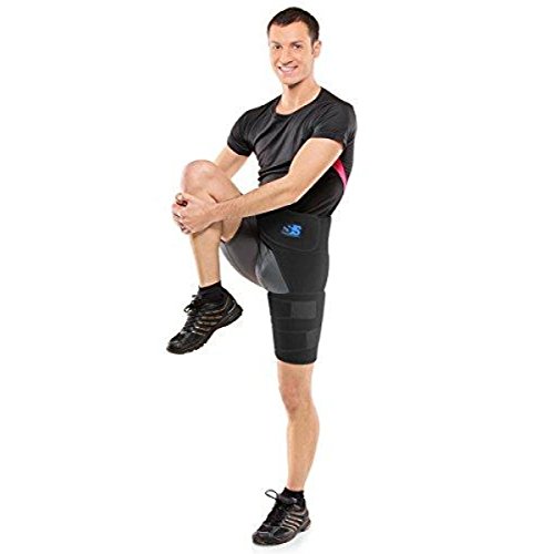 Copper Compression Brace Groin Thigh Sleeve Hip Support Wrap for