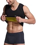 LTSnake Mens Hot Sweat Body Shaper Tank Top Tummy Fat Burner Slimming Sauna Vest Weight Loss Shapewear Neoprene